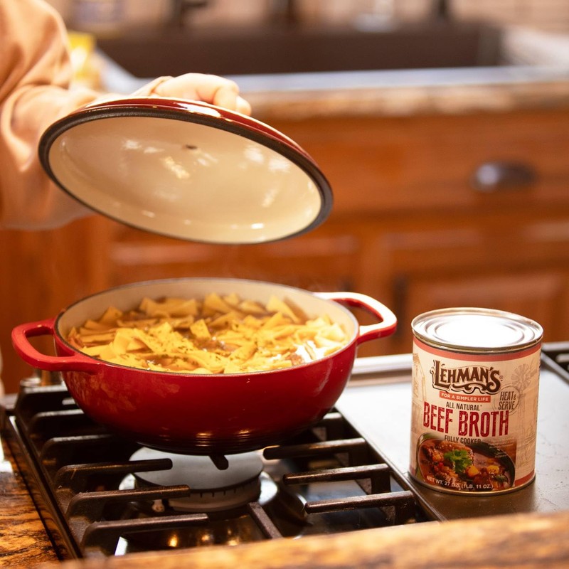 Lehman's Canned Beef Broth for Cooking, Baking and Kitchen Pantry,