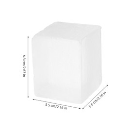 Tofficu Transparent Crystal Soap Base, Organic Soap Bar Making Supplies, Natural Handmade Scrub for Melt and Pour Exfoliating Cleaning