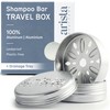 Arista Shampoo Bar Holder, Aluminium Travel Soap Case with Lid