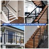Zylorix 1Pack 6'6" Stainless Steel T304 Black Handrail for Cable