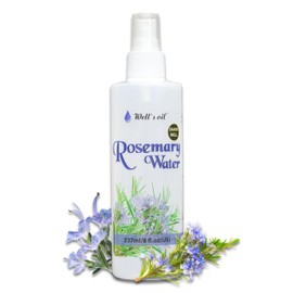 Well's Floral Water Mist Spray (Rosemary) | 8 fl. oz. | 100% Natural | Hydrating & Soothing | For Skin & Hair Care