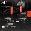 A-Premium Front and Rear Ceramic Disc Brake Pads Set Compatible