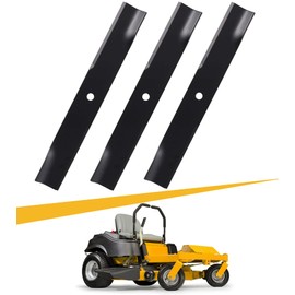ELELLAGERY 561145B 52" Lawn Mower Blades Fit for Hustler 795526 785436 782532, Fit for Rotary 11557, Fit for Stens 350-691 350691 92044 Zero Turn Mowers with 52" Deck Set of 3