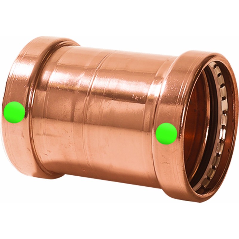 Viega 20748 ProPress Zero Lead Copper XL-C Coupling without Stop