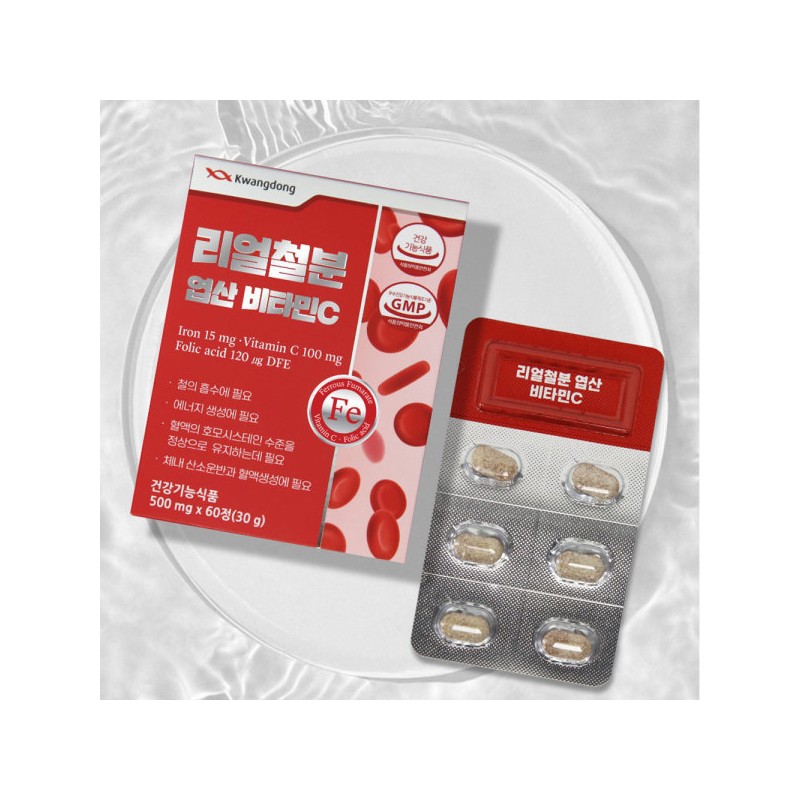 Guangdong Life Health Real iron, folic acid, vitamin C, 500mg
