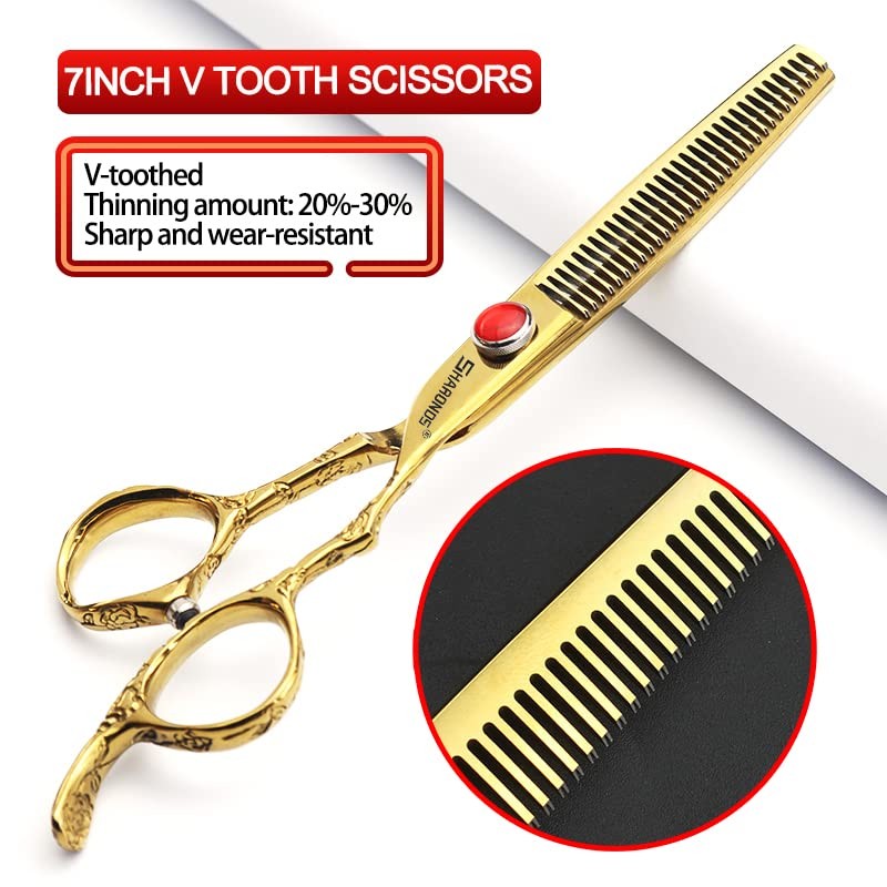 6/7 Inch Professional Hairdressing Scissors, Haircut, Rose Pattern, Hairdressing Scissors,