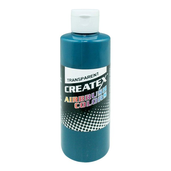 Createx Airbrush Paint, Transparent Aqua, 2 oz (5111-02)
