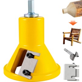 VEVOR Tenon Cutter, 1.5" / 38 mm Diameter, with Dual Straight Blades & Button Screws Home Master Kit, Premium Aluminum & Steel Log Furniture Cutter, Commercial Woodworking Tool for Home Beginner DIY