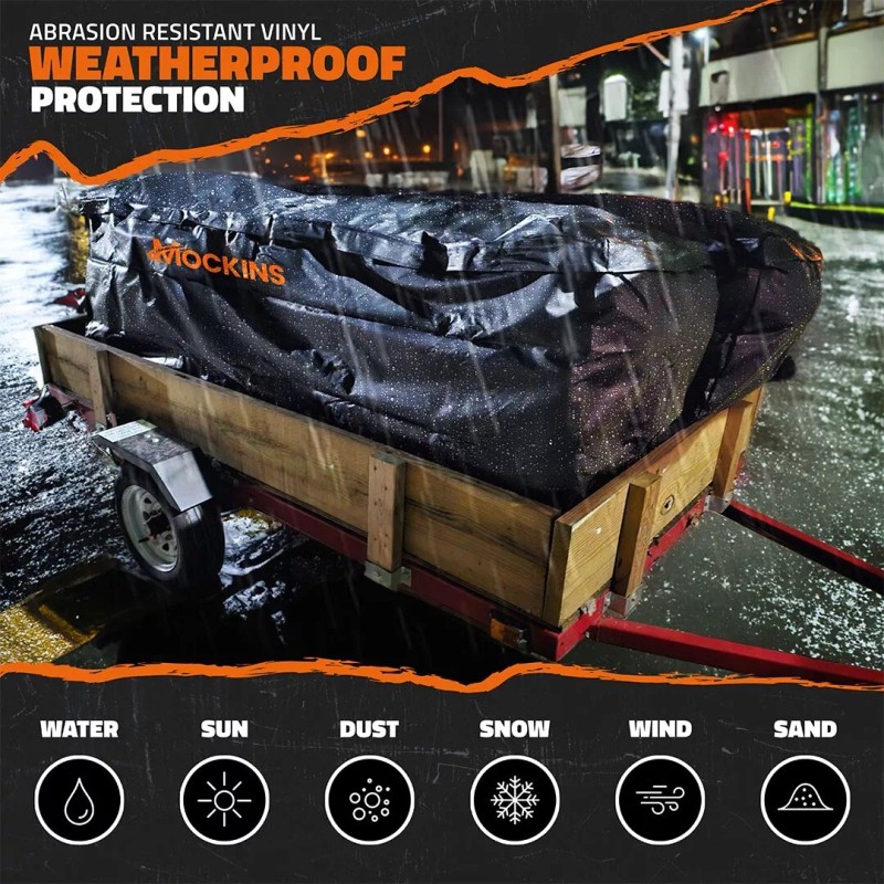 Mockins 40 Cu Ft. Black Waterproof Car Carrier Cargo Bag