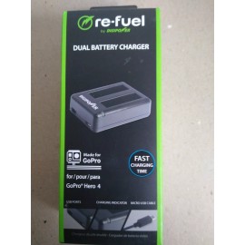 Digipower Re-Fuel Dual Battery Charger USB Made for GoPro Hero 4 ReFuel by DigiPower