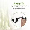 No Drill Curtain Rod Brackets Black Curtain Rod Holder Quickly