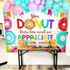 Donut Forget Us Backdrop for Going Away Farewell Retirement Party