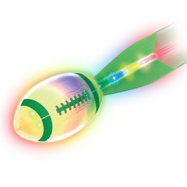 Rechargeable Glow in the Dark Football – Light Up Foam Football with Battery, Outdoor Sports Toy for Boys Ages 8-12, Camping & Beach Games, Birthday & Summer Gift for Kids 8 9 10 11 12 13 14 15 Green