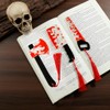 Horror Knife Acrylic Bookmark Set, Tassel Bookmarks for Halloween Fans