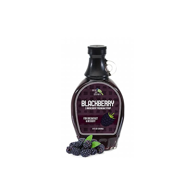 Green Jay Gourmet Blackberry Syrup - 3 Ingredient Premium Breakfast