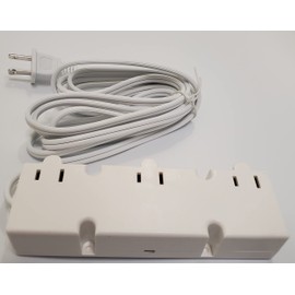 Ironsmith Lighting Products 3 Level Touch Dimmer with 3 Plug in Receptacles for 50W to 200W Max, 120V Input, Touch Dimmer Switch for Light Fixture, Dimming Lamp Support, Touchpad Included - White