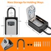 Portable Key Lock Box, Upgrade Clearly Visible Numbers, Lock Box