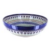 Blue Rose Polish Pottery Aztec Flower Large Serving Bowl