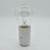 Socket E27 White with Smooth Coating and Attachment Cap M10