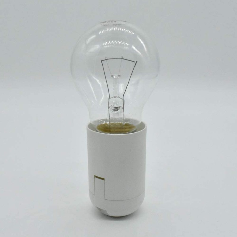 Socket E27 White with Smooth Coating and Attachment Cap M10