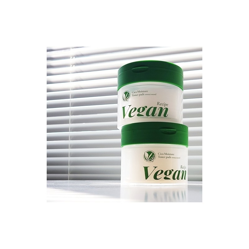 O21 Vegan Recipe Cica Moisture Toner Pads 100 Sheets /