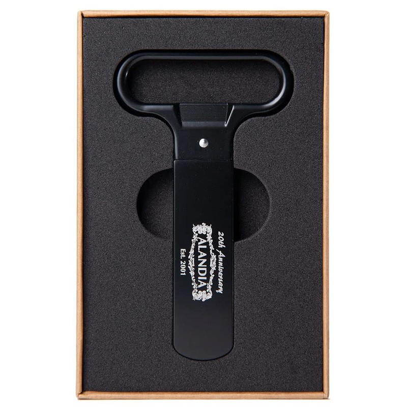 ALANDIA Corkscrew Limited Edition Black with Stainless Steel Blades Corkscrew