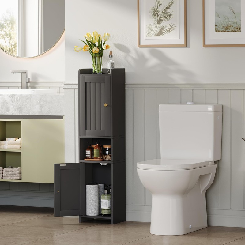 GLANZALANT Bathroom Cabinet with 2 Doors, 7.3 x 9.8 x