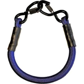 GRTEC SuperBungee Blue 1-FT Cord with 2 Steel Spring-Clip Rubber-Coated Hooks