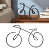 Minimalistic Bike Sculpture Metal Modern Wire Framed Style Bike Ornament