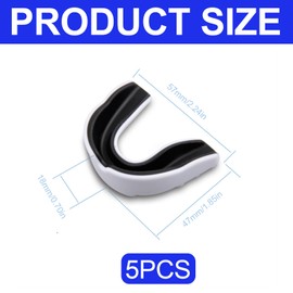 HOPEYMY26 Pack of 5 Mouth Guards Martial Arts Mouth Guard Children's Mouth Guard Boxing Mouth Guard Suitable for Rugby, Hockey, Taekwondo, etc