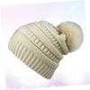 TOVINANNA Warm Knitted Women's Hat Beanie for Stylish Plush Ball
