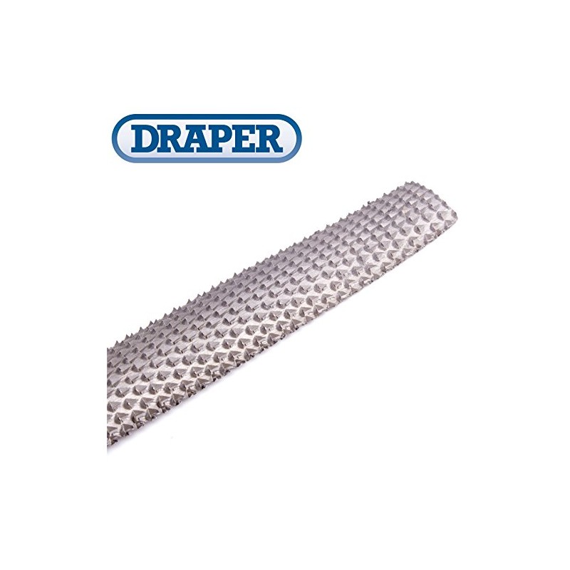 Draper 200mm Cabinet Half Round Rasp File - Coarse/Rough Woodworking