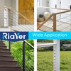Riayer 20 Pack Black Cable Railing Kit,Invisible Crimp Fitting Cable
