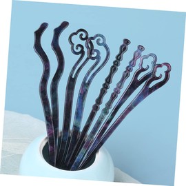 PACKOVE 8pcs Vintage Chinese Hair Sticks Long Hairpins for Women Elegant Chopsticks for Hair Styling for Updos and Bun Accessories Retro Accessories