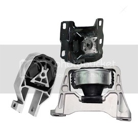 OMNI5 K2502 Engine Motor Mount & Transmission Mount Set 3pc Compatible with Fits 2013-2016 Ford Escape 2.0L/2.5L Automatic Transmission | A5631 A5520 A5612