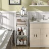 keomaisyto 4-Tier Elegant Ladder Shelf, Bathroom Storage Shelf, Ladder Bookshelf