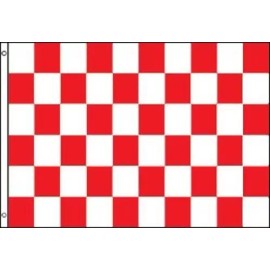 Trade Winds Red and White Checkered Flag Advertising Banner Store Sign Party Pennant 3x5