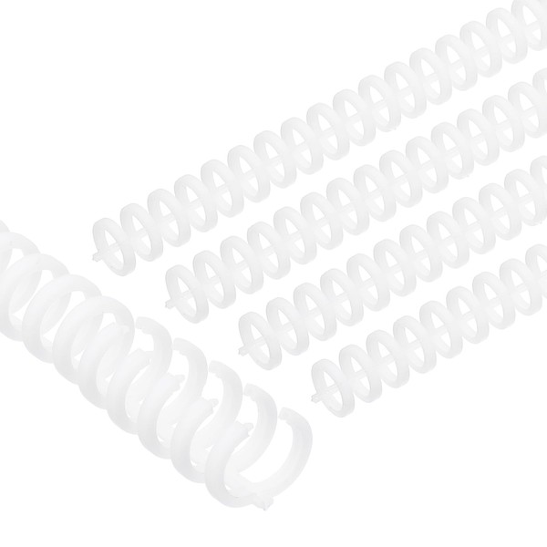 PATIKIL 12mm(1/2") Plastic Spiral Binding Coils, 25 Pcs Binding Spirals