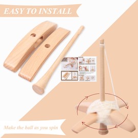 Turkish Spindle Detachable Drop Spindle Weaving Spinning Wheels for Beginners Advanced Hand Spinning Spinner Gifts