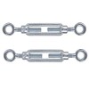 M12 X 125mm Eye & Eye Steel Turnbuckles Wire Tensioner