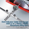 ALLmeter Digital Table Saw Gauge with Dial Indicator 0-1 Inch