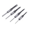 4PCS Woodworking Square Drill Bits Set HSS Wear Resistant 1/4in