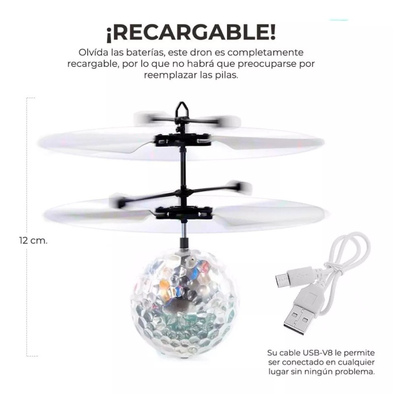EGTMA Juguete De Vuelo De Inducción Cristal