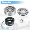 X AUTOHAUX 1 Set AC Compressor Clutch Kit Pulley Coil