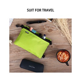 GOX Small Toiletry Bag for Men Bulk Cosmetic Bag Dopp Kit Carry On Zipper Pouch Organization Nylon Small Packing Sack Water Repellent