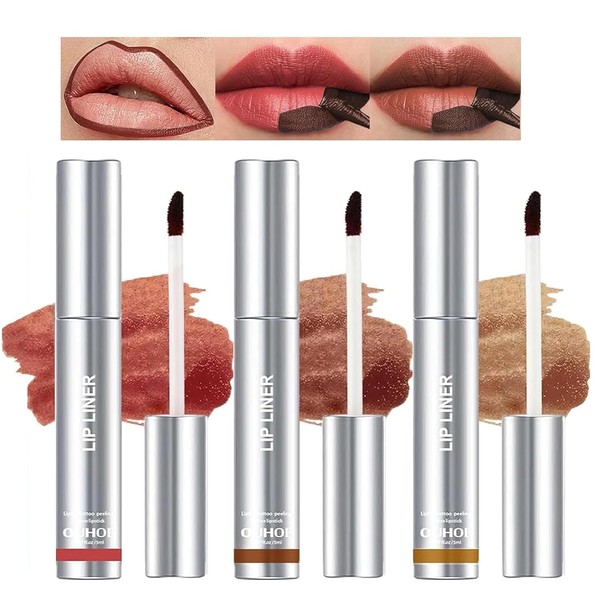 Removable Lip Liner Set 3 Colours Peel Lip Liner Longwear