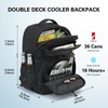 TONRUYN Tactical Cooler Backpack 36 Cans Double Deck Insulated Backpack