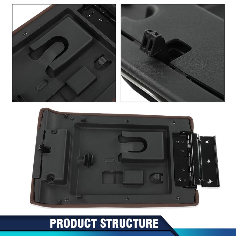 PIT66 Center Console Armrest Lid Cover Compatible with Ford F150
