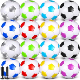 Soulchen - 16 pelotas de fútbol a granel con balón deportivo de tamaño oficial para niños, adolescentes, adultos y jugadores de fútbol