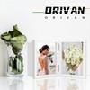 ORIVAN 3.5x5 Double Picture Frames Hinged Folding Photo Frames Vertical